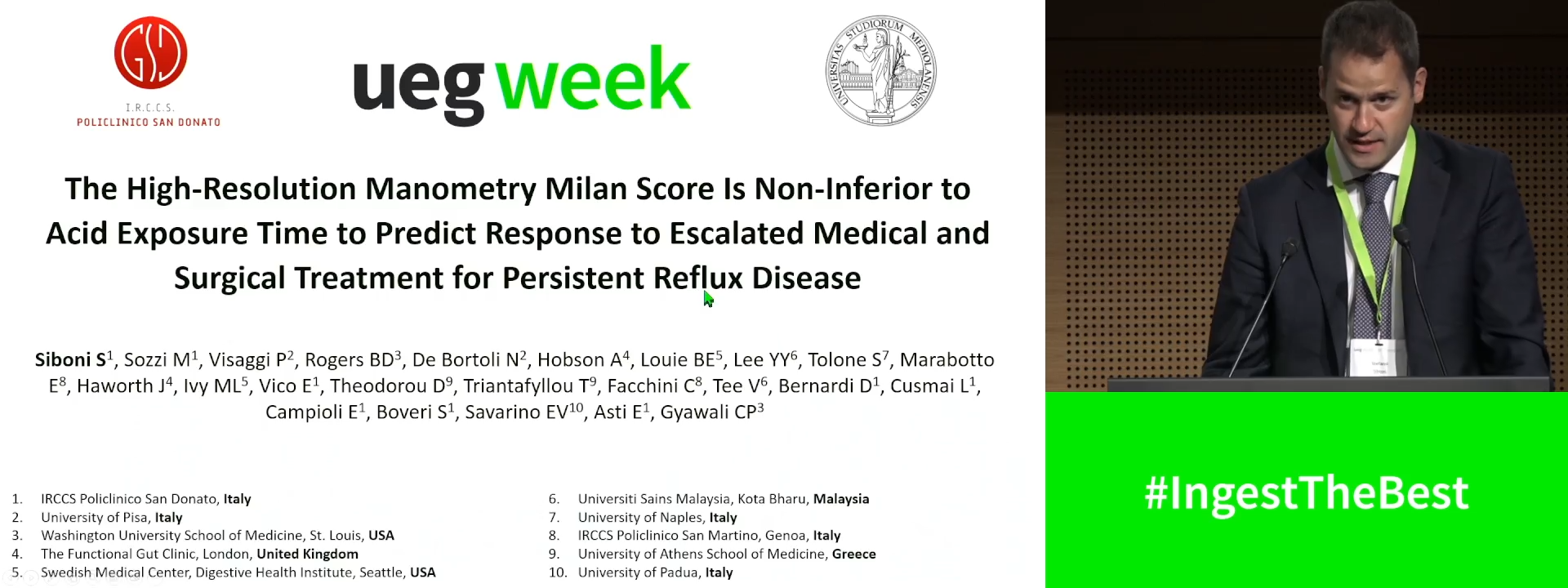 THE HIGH-RESOLUTION MANOMETRY MILAN SCORE IS NON-INFERIOR TO ACID EXPOSURE TIME TO PREDICT RESPONSE TO ESCALATED MEDICAL AND SURGICAL TREATMENT FOR PERSISTENT REFLUX DISEASE
