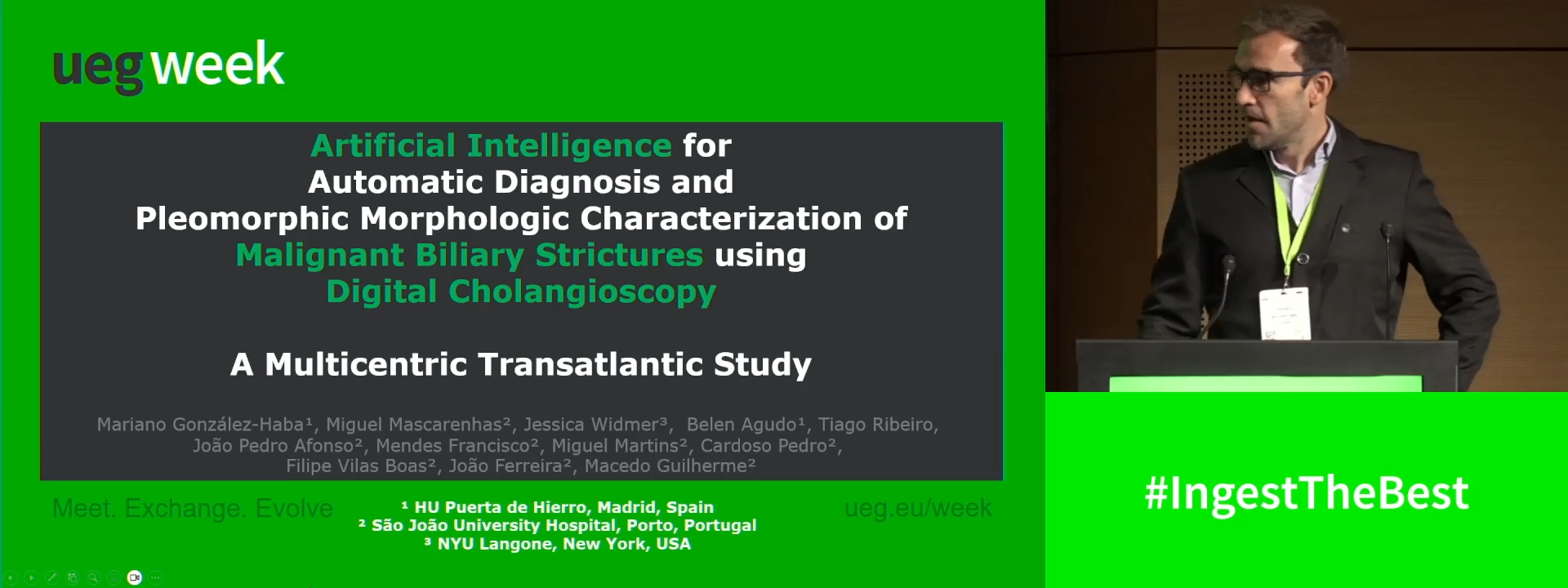 ARTIFICIAL INTELLIGENCE FOR AUTOMATIC DIAGNOSIS AND PLEOMORPHIC MORPHOLOGIC CHARACTERIZATION OF MALIGNANT BILIARY STRICTURES USING DIGITAL CHOLANGIOSCOPY: A MULTICENTRIC TRANSATLANTIC STUDY