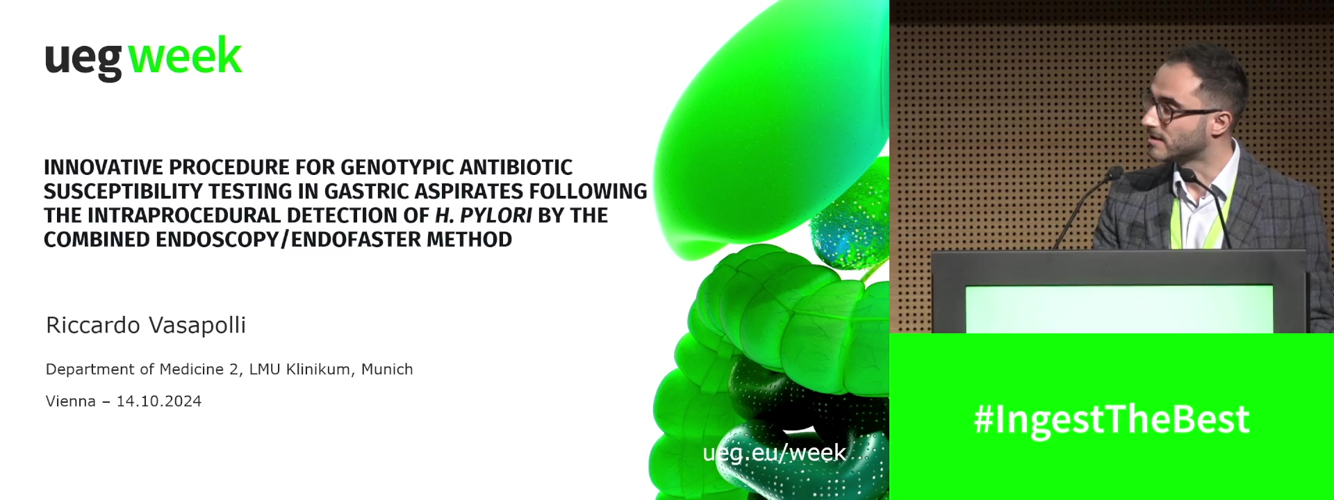 INNOVATIVE PROCEDURE FOR GENOTYPIC ANTIBIOTIC SUSCEPTIBILITY TESTING IN GASTRIC ASPIRATES FOLLOWING THE INTRAPROCEDURAL DETECTION OF H. PYLORI BY THE COMBINED ENDOSCOPY/ENDOFASTER METHOD