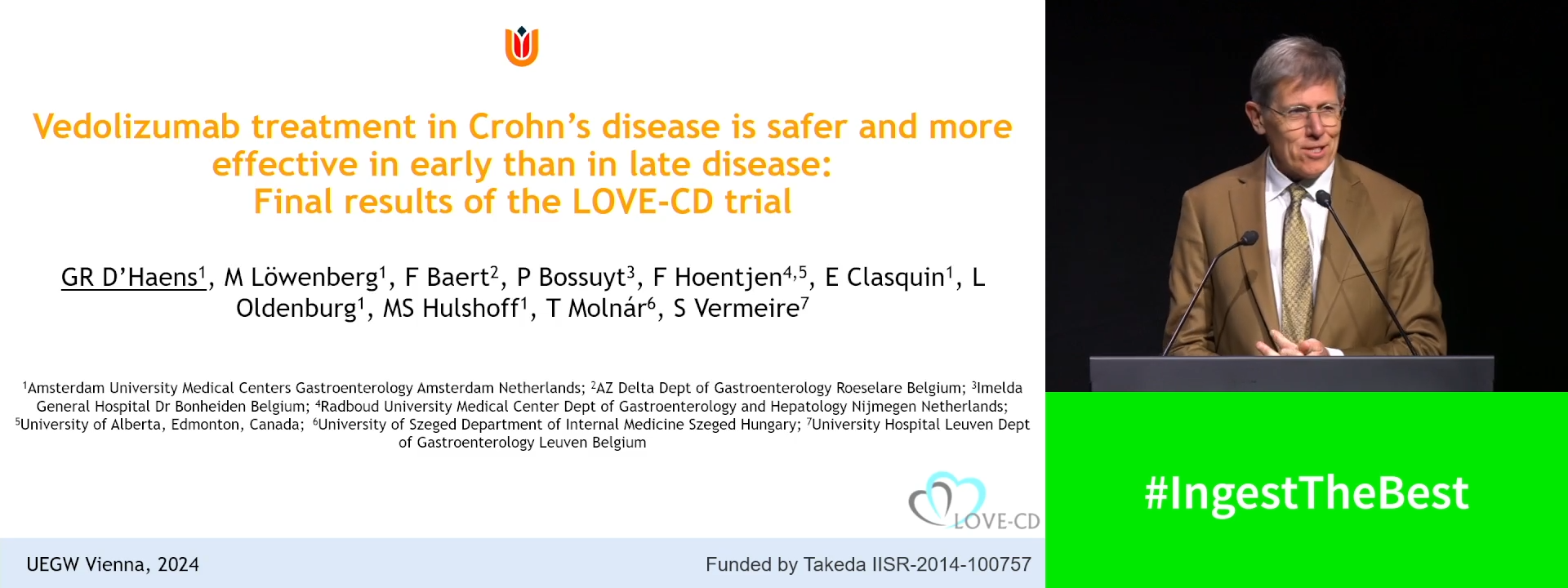 VEDOLIZUMAB TREATMENT IS MORE EFFECTIVE AND SAFER IN EARLY VERSUS LATE CROHN’S DISEASE: FINAL RESULTS OF THE LOVE-CD TRIAL