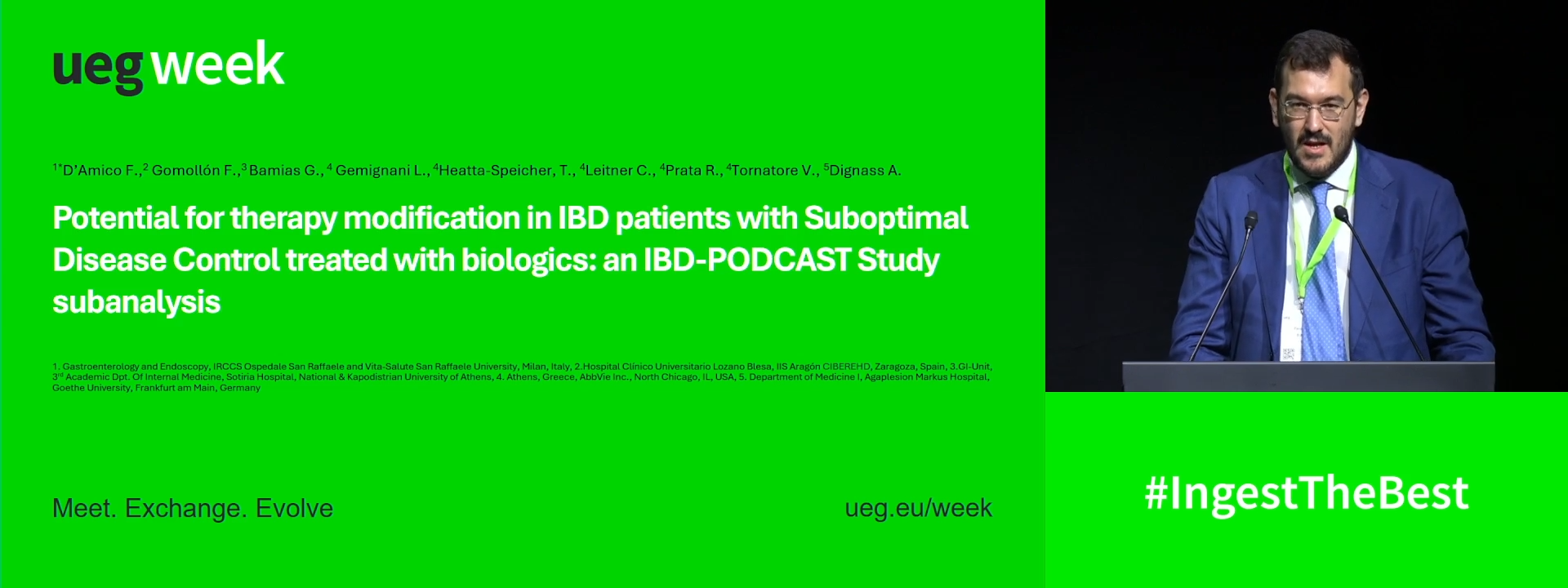 POTENTIAL FOR THERAPY MODIFICATION IN IBD PATIENTS WITH SUBOPTIMAL DISEASE CONTROL TREATED WITH BIOLOGICS: AN IBD-PODCAST STUDY SUBANALYSIS
