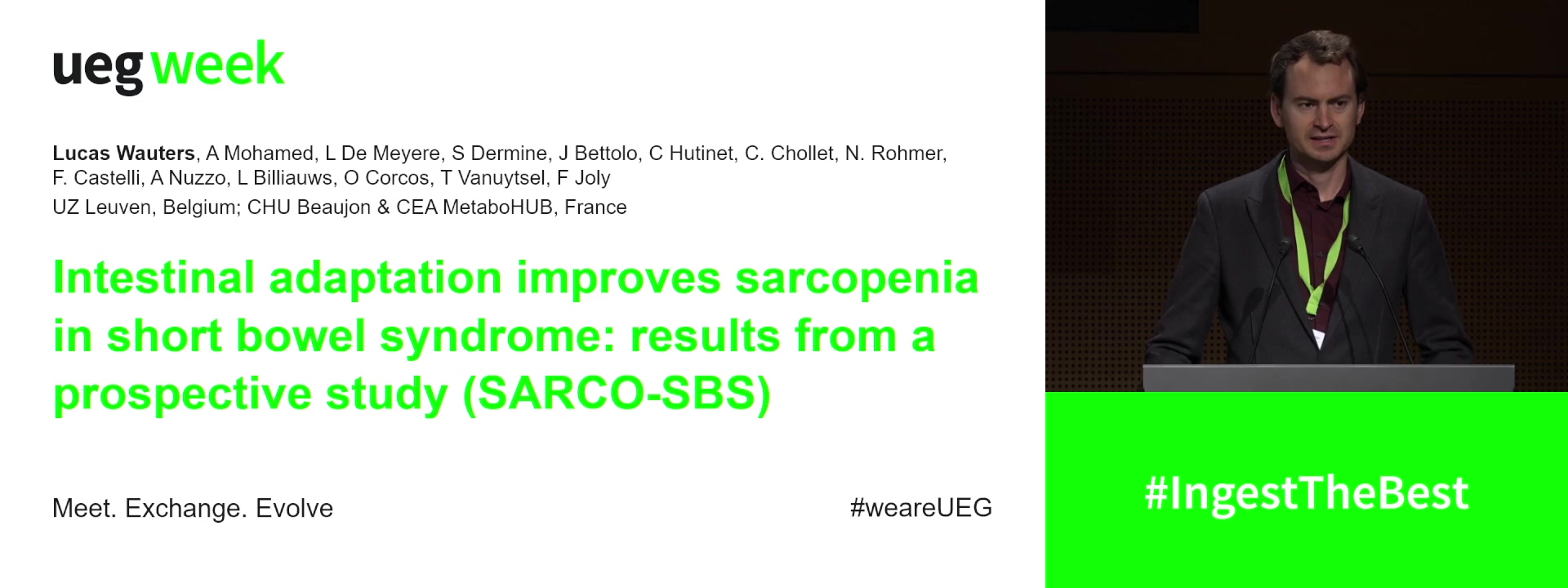 INTESTINAL ADAPTATION IMPROVES SARCOPENIA IN SHORT BOWEL SYNDROME: RESULTS FROM A PROSPECTIVE STUDY (SARCO-SBS)