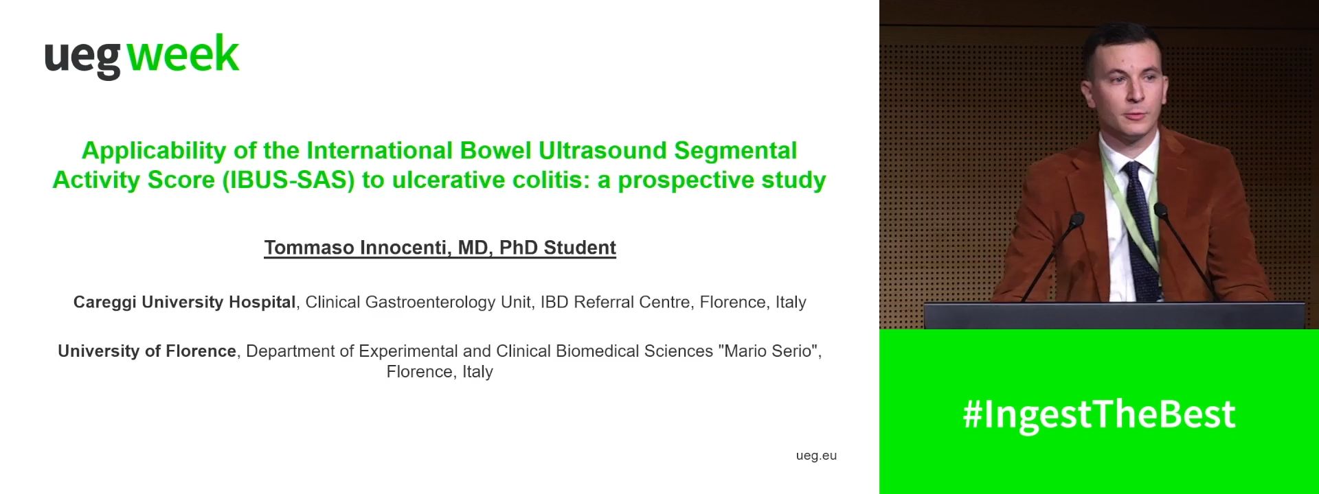 APPLICABILITY OF THE INTERNATIONAL BOWEL ULTRASOUND SEGMENTAL ACTIVITY SCORE (IBUS-SAS) TO ULCERATIVE COLITIS: A PROSPECTIVE STUDY