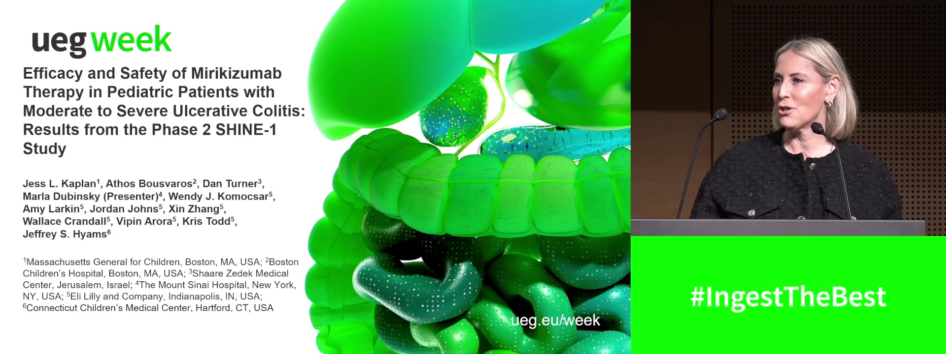 EFFICACY AND SAFETY OF MIRIKIZUMAB THERAPY IN PEDIATRIC PATIENTS WITH MODERATE TO SEVERE ULCERATIVE COLITIS: RESULTS FROM THE PHASE 2 SHINE-1 STUDY