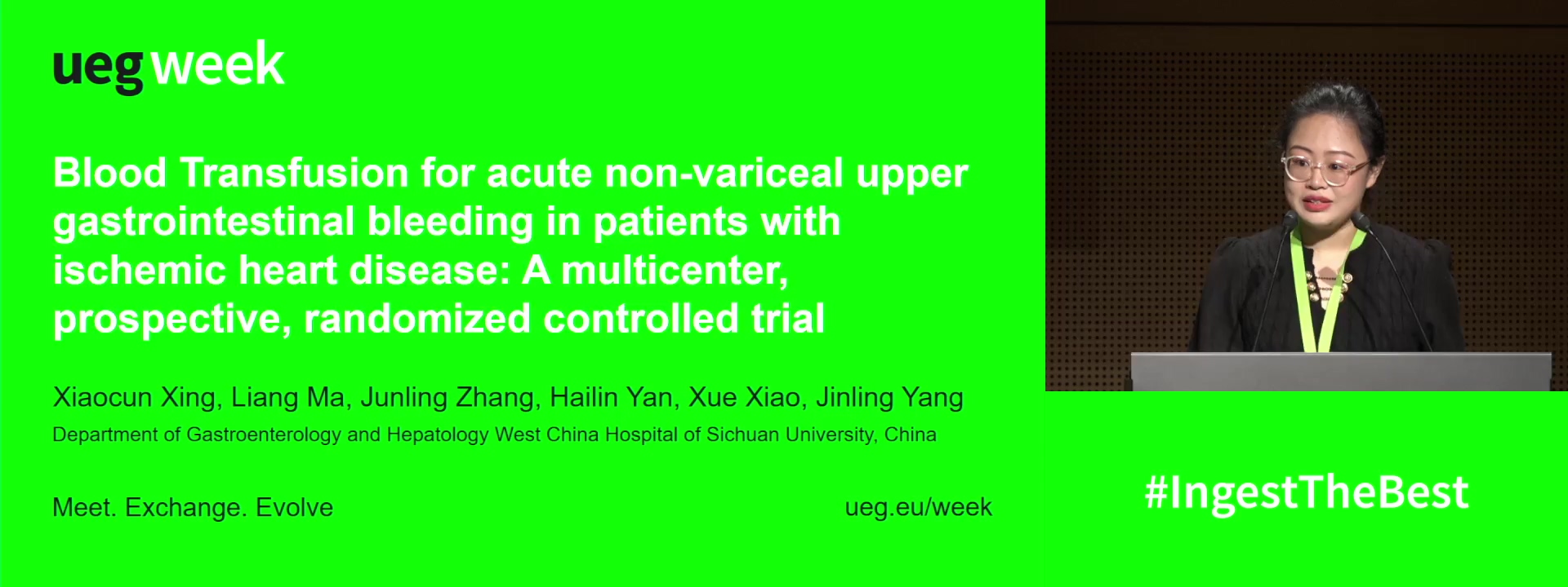 BLOOD TRANSFUSION FOR ACUTE NON-VARICEAL UPPER GASTROINTESTINAL BLEEDING IN PATIENTS WITH ISCHEMIC HEART DISEASE: A MULTICENTER, PROSPECTIVE, RANDOMIZED CONTROLLED TRIAL