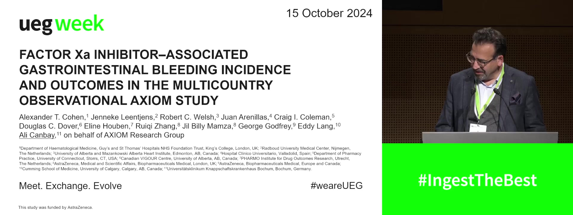 FACTOR XA INHIBITOR–ASSOCIATED GASTROINTESTINAL BLEEDING INCIDENCE AND OUTCOMES IN THE MULTICOUNTRY OBSERVATIONAL AXIOM STUDY