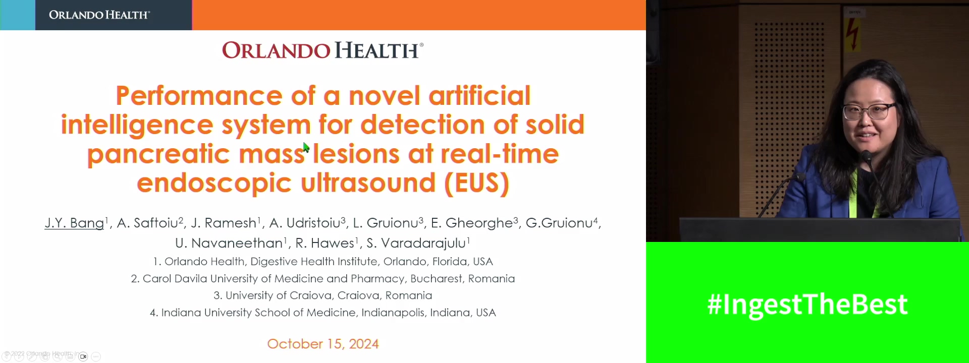 PERFORMANCE OF A NOVEL ARTIFICIAL INTELLIGENCE SYSTEM FOR DETECTION OF SOLID PANCREATIC MASS LESIONS AT REAL-TIME ENDOSCOPIC ULTRASOUND (EUS)