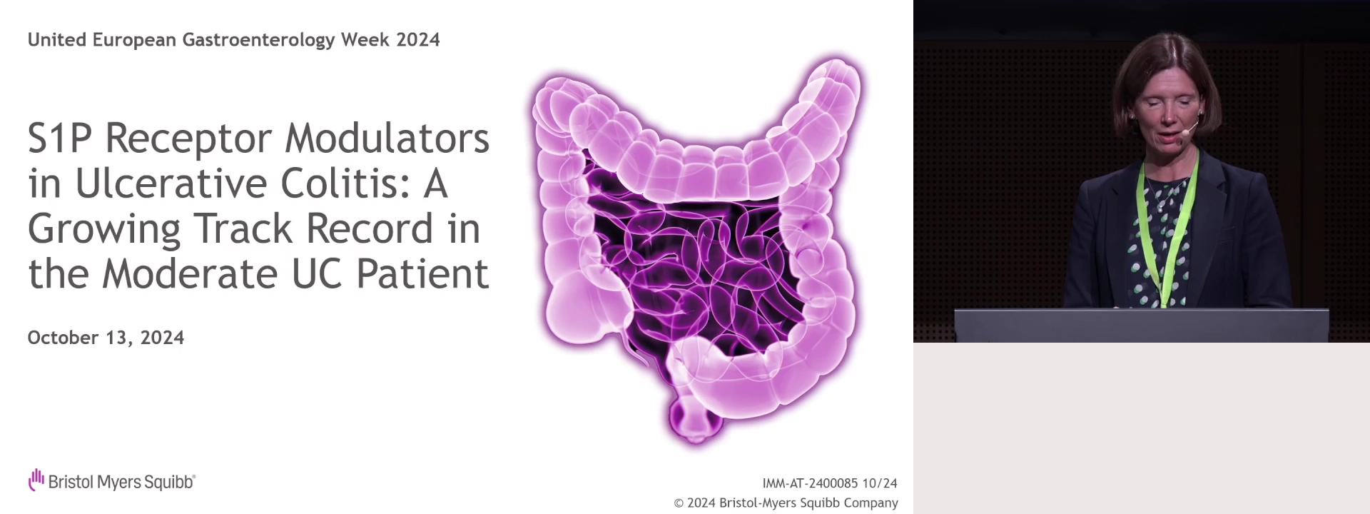 S1P: Receptor Modulators in Ulcerative Colitis: A Growing Track Record in the Moderate UC Patient (Bristol Myers Squibb) (Complete Session)