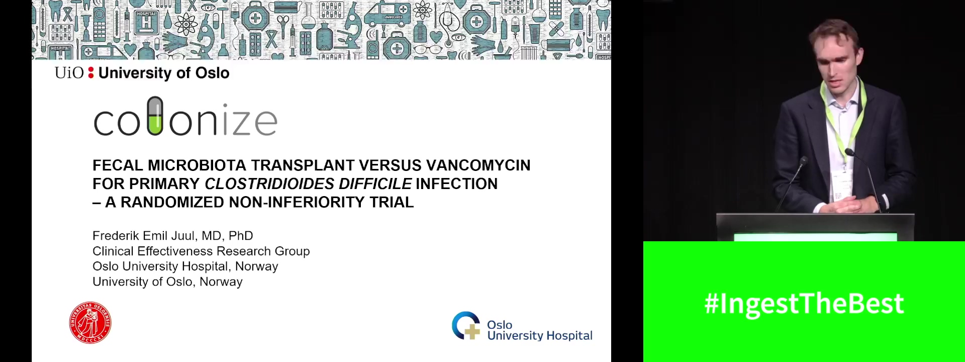FECAL MICROBIOTA TRANSPLANT VERSUS VANCOMYCIN FOR PRIMARY CLOSTRIDIODES DIFFICILE INFECTION – A RANDOMIZED NON-INFERIORITY TRIAL