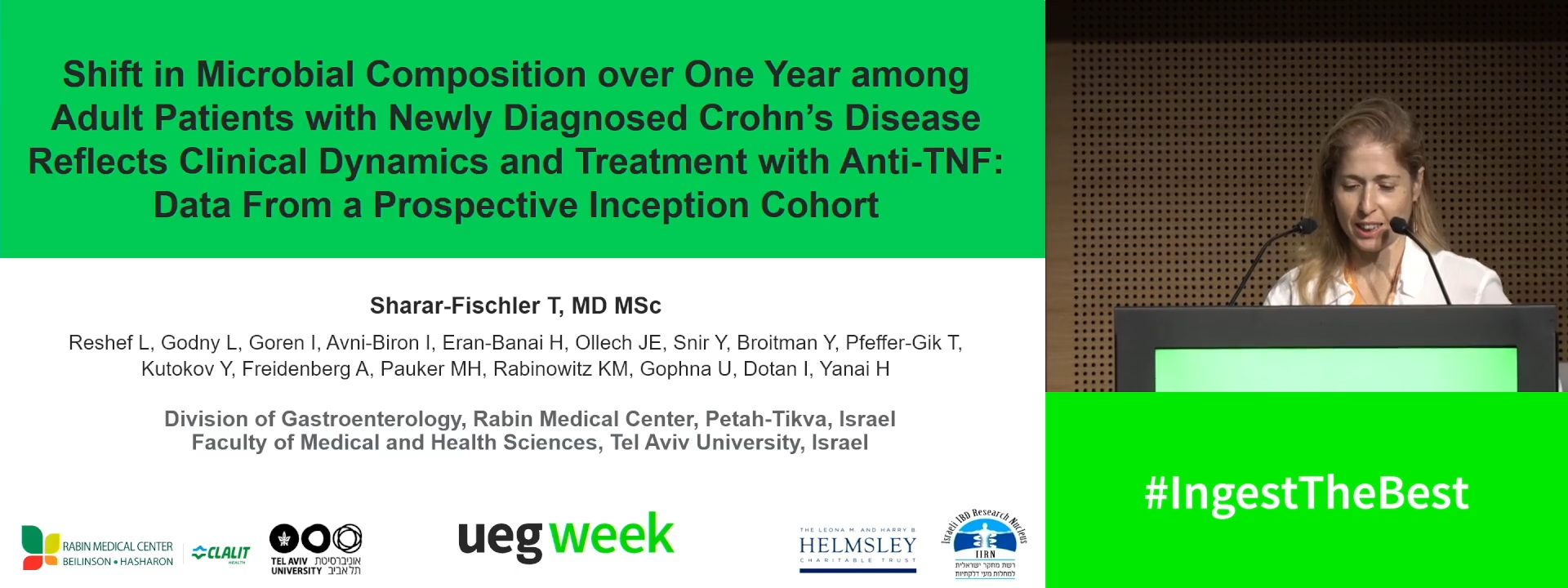SHIFT IN MICROBIAL COMPOSITION OVER ONE-YEAR AMONG PATIENTS WITH NEWLY DIAGNOSED CROHN’S DISEASE REFLECTS CLINICAL DYNAMICS AND TREATMENT WITH ANTI-TNF: DATA FROM A PROSPECTIVE REAL-WORLD STUDY