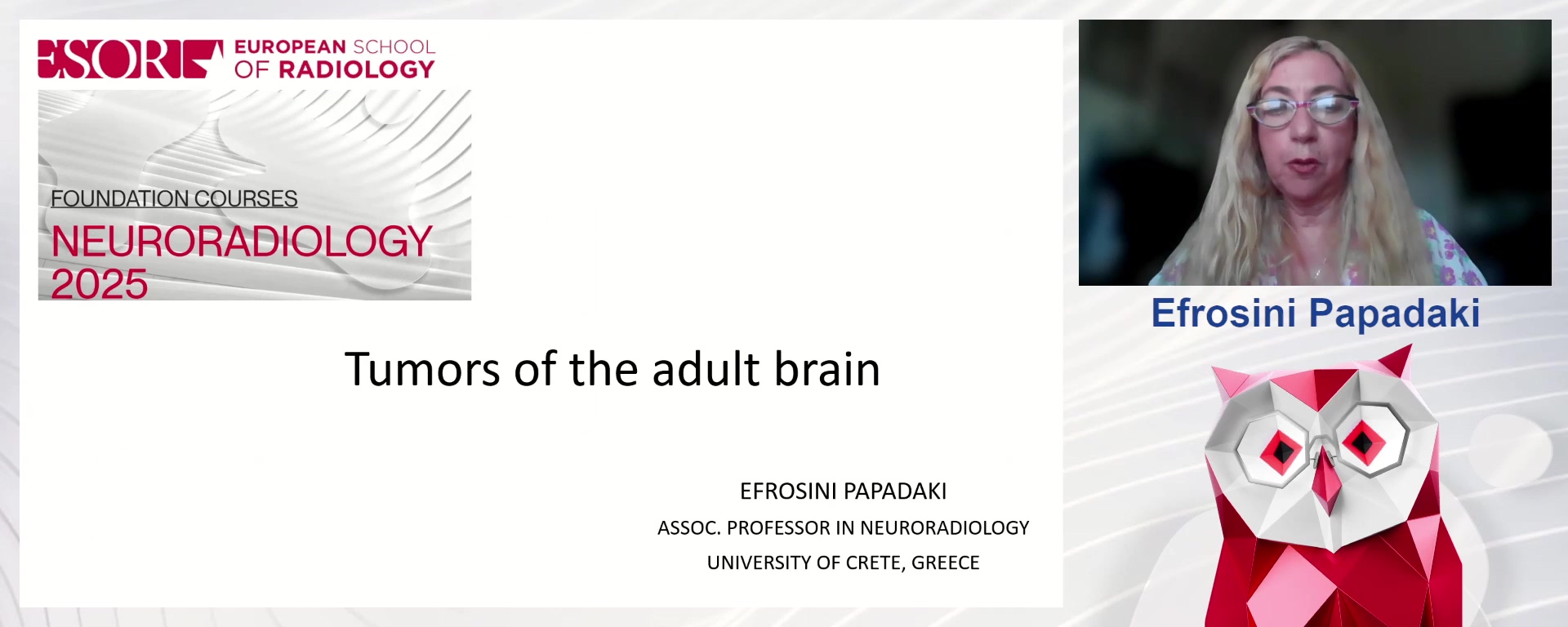 Tumours of the adult brain