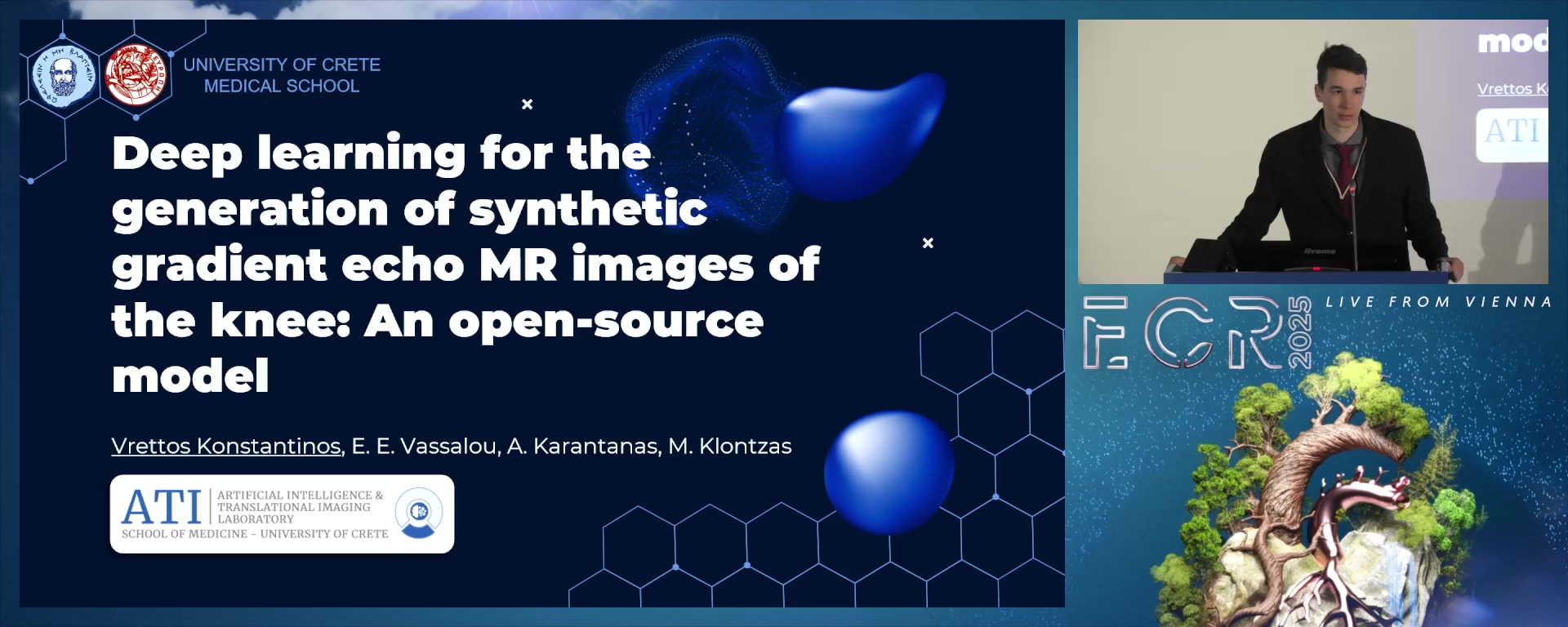 Deep learning for the generation of synthetic gradient echo MR images of the knee: An open-source model