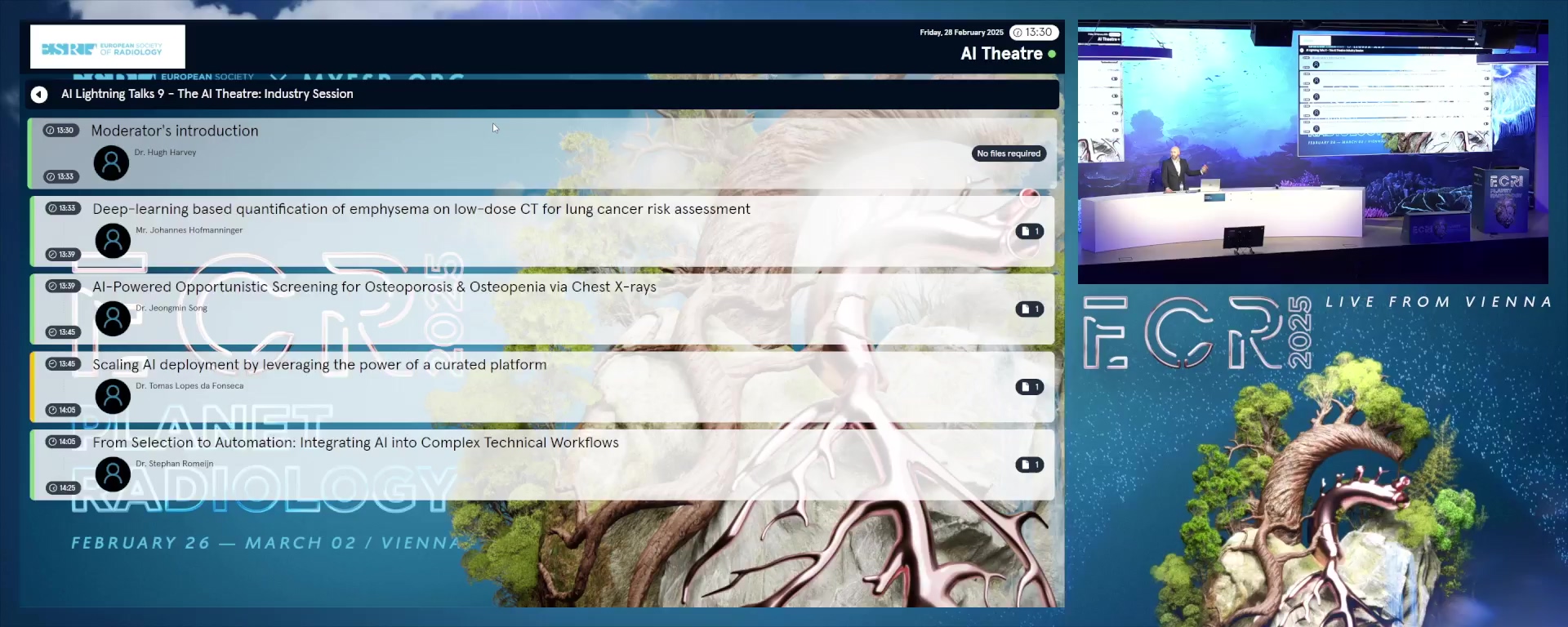 Moderator's introduction