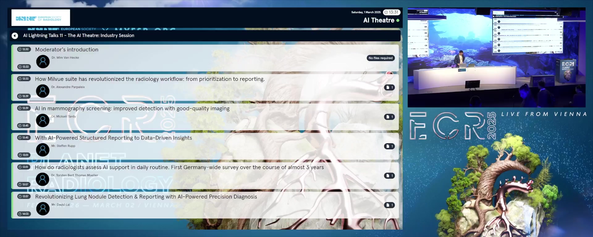 Moderator's introduction