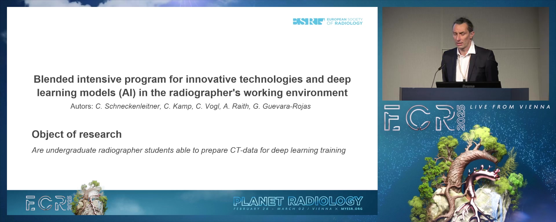 Blended intensive program for innovative technologies and deep learning models (AI) in the radiographer's working environment