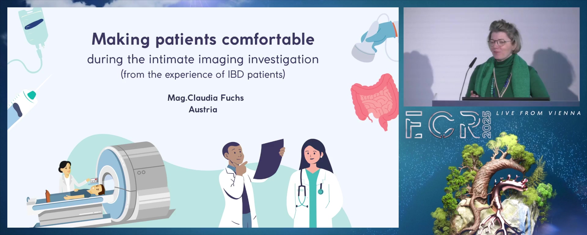 Making patients comfortable during the intimate imaging investigation