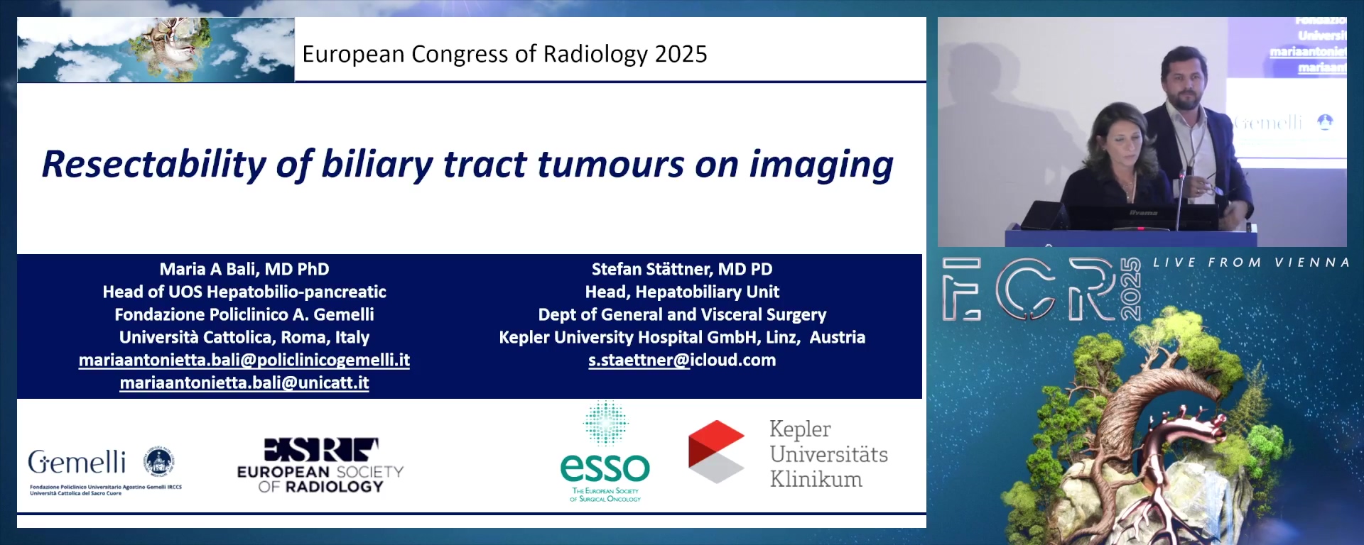 Resectability of biliary tract tumours on imaging