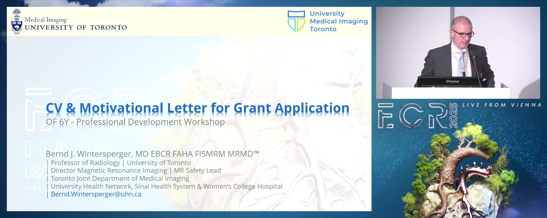 CV and motivational letter for grant application