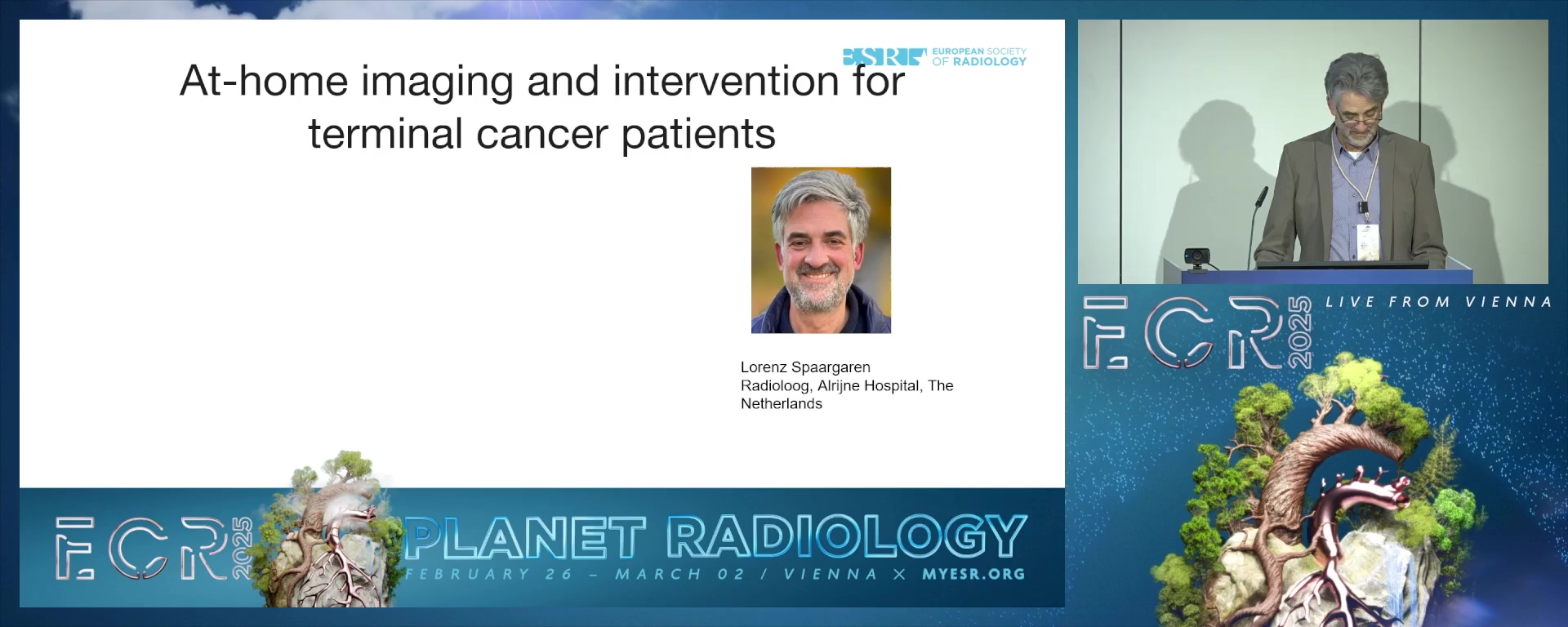 At-home imaging and intervention for terminal cancer patients