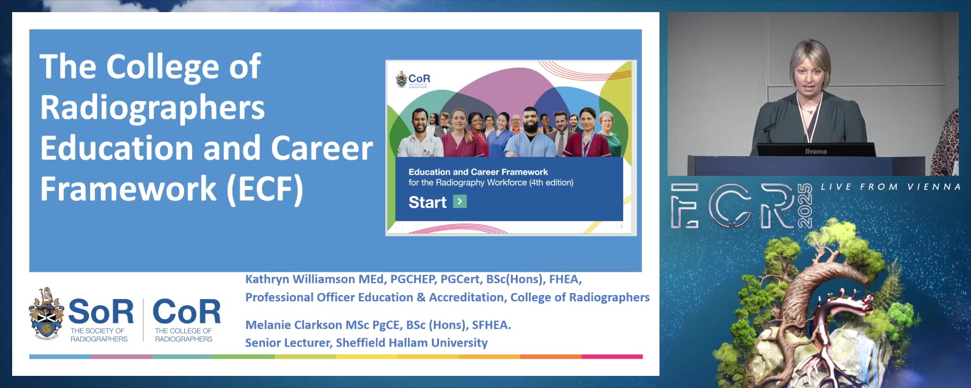 The College of Radiographers presenting Education and Career Framework (ECF)
