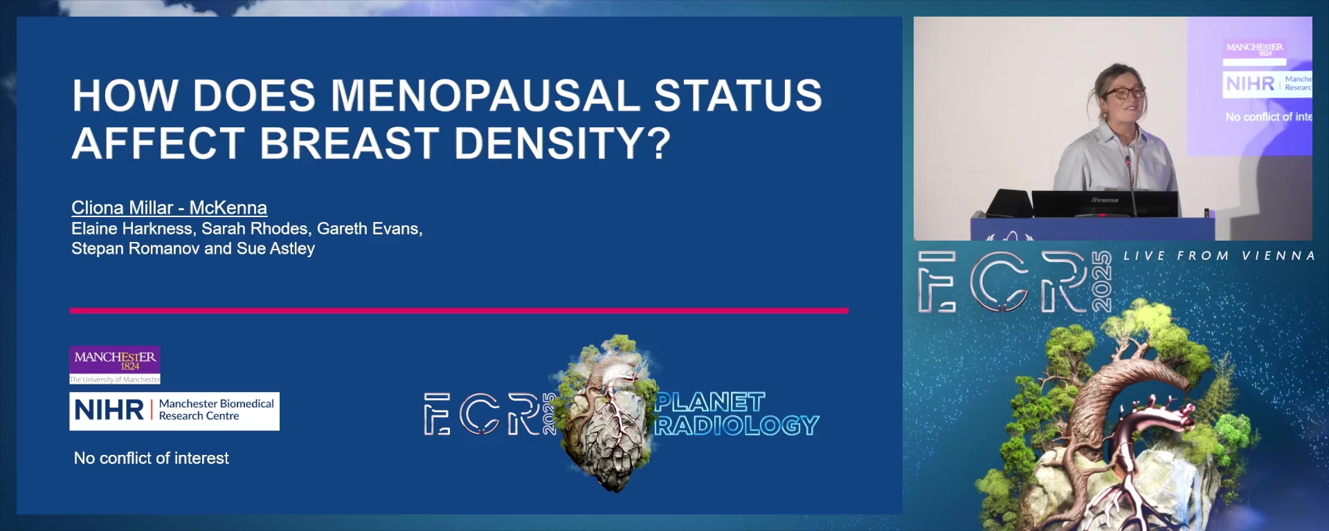 Menopausal status and breast density