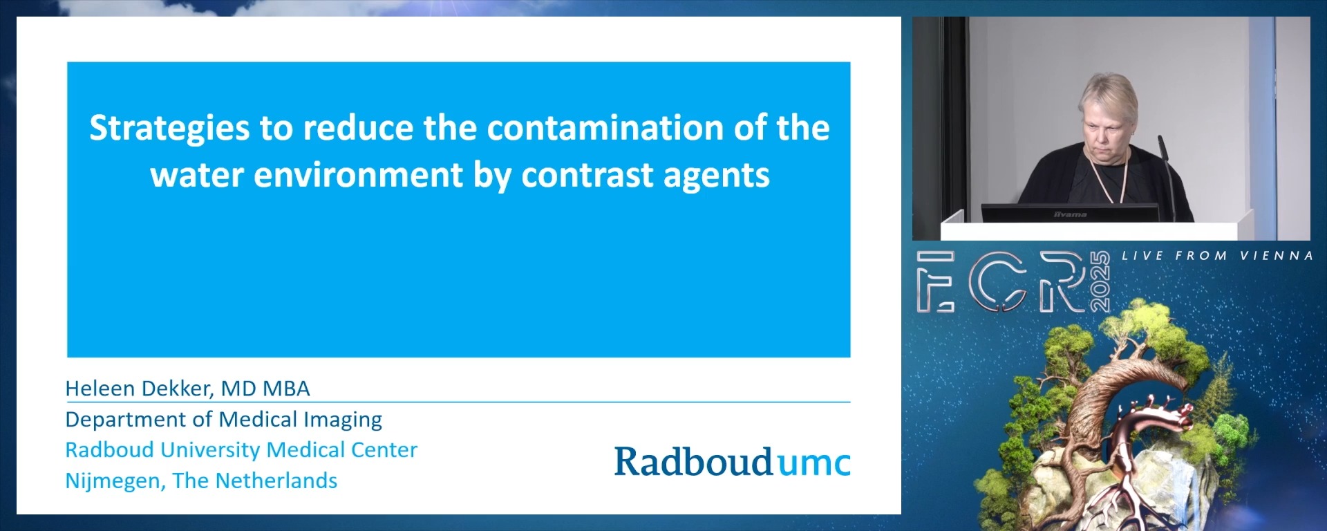 Strategies to reduce the contamination of the water environment by contrast agents