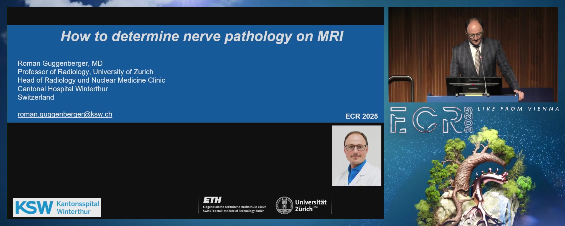 How to determine nerve pathology on MRI