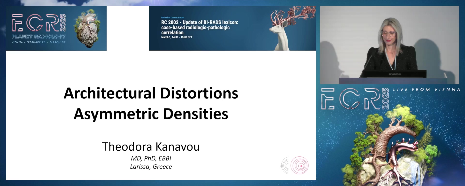 Architectural distortions and asymmetric densities
