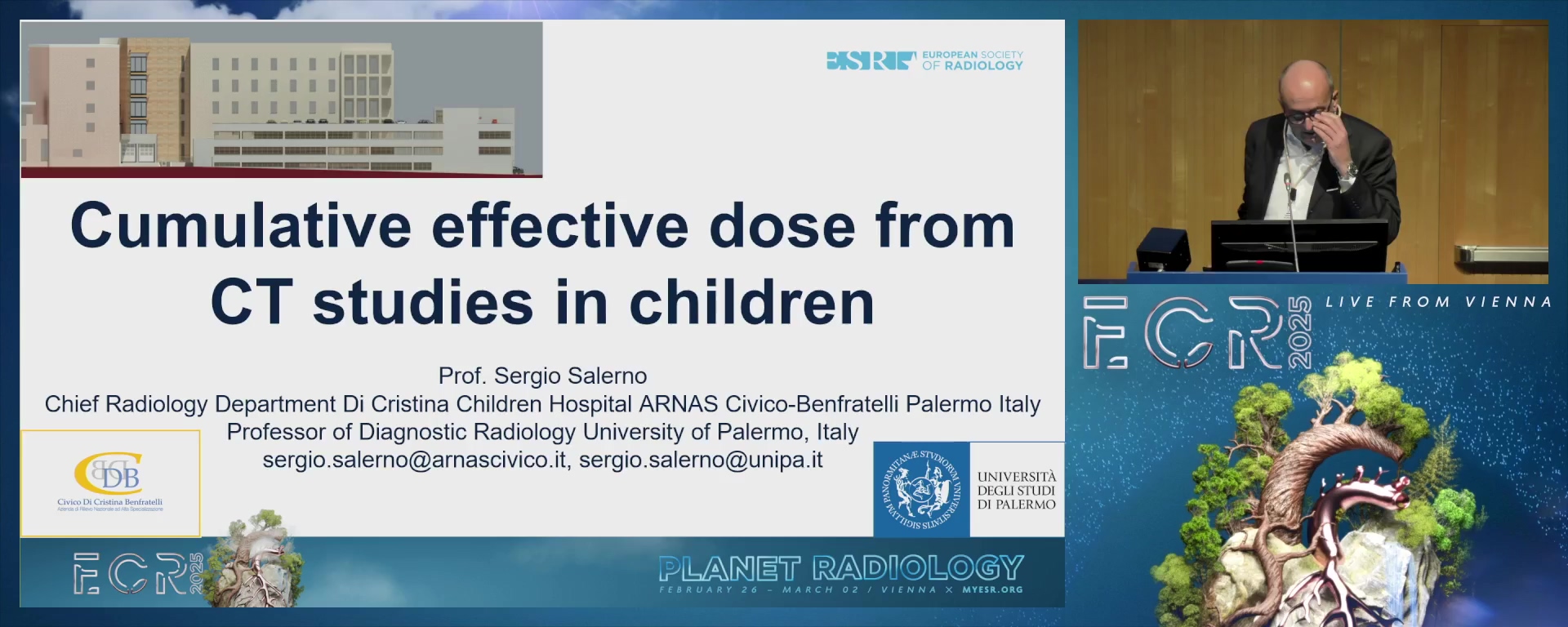 Cumulative effective dose from recurrent CT studies in children