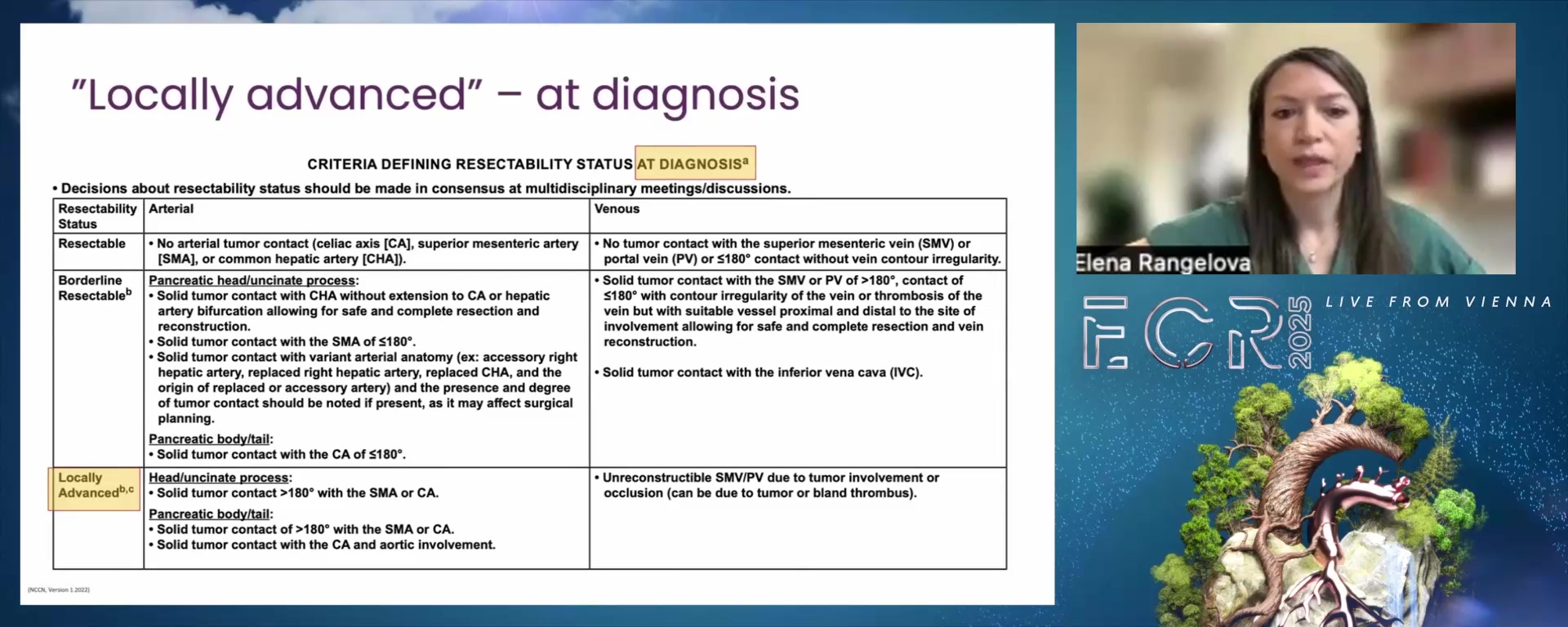 Resectability criteria for pancreatic ductal adenocarcinoma (PDAC) (part 1)