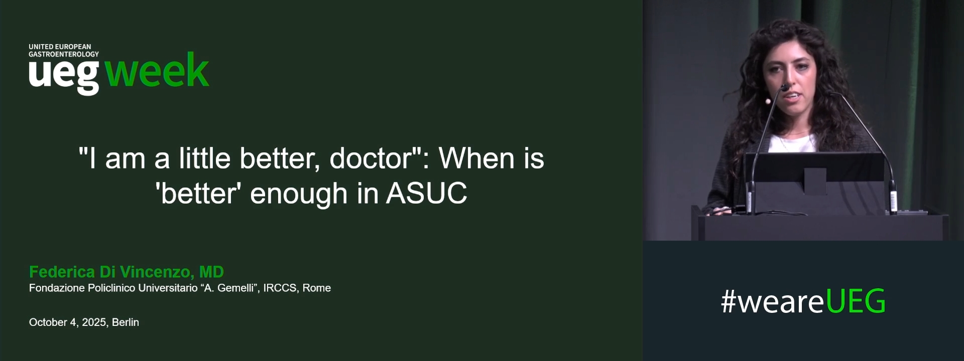 "I am a little better, doctor": When is 'better' enough in ASUC
