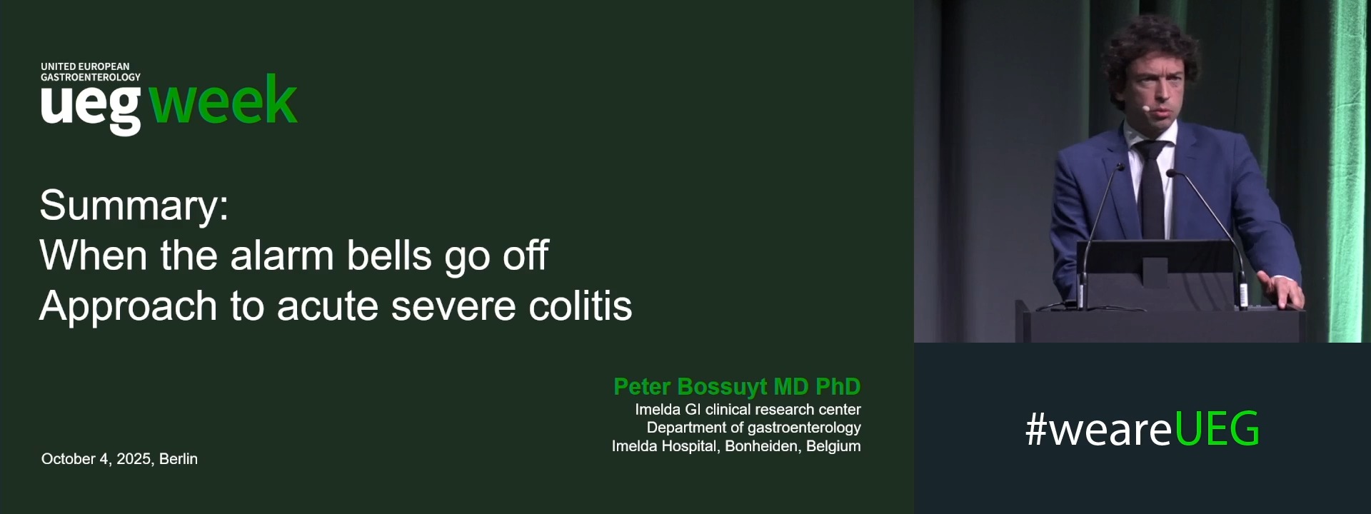 Summary: When the alarm bells go off - Approach to acute severe colitis