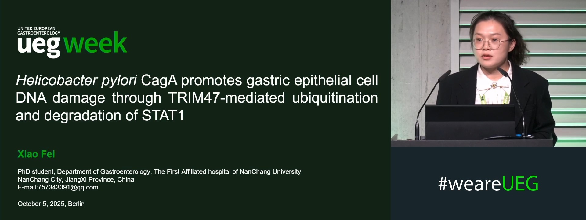 HELICOBACTER PYLORI CAGA PROMOTES GASTRIC EPITHELIAL CELL DNA DAMAGE THROUGH TRIM47-MEDIATED UBIQUITINATION AND DEGRADATION OF STAT1