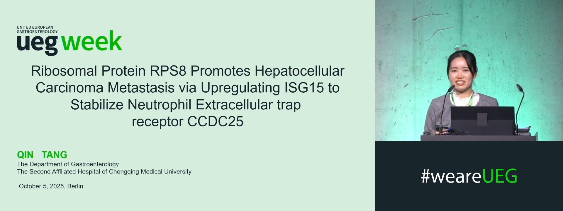 RIBOSOMAL PROTEIN RPS8 PROMOTES HEPATOCELLULAR CARCINOMA METASTASIS VIA UPREGULATING ISG15 TO STABILIZE NEUTROPHIL EXTRACELLULAR TRAP RECEPTOR CCDC25