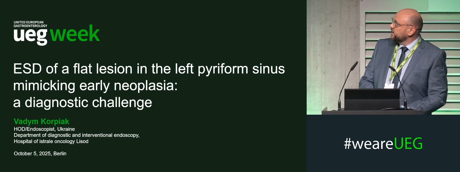 ESD OF A FLAT LESION IN THE LEFT PYRIFORM SINUS MIMICKING EARLY NEOPLASIA: A DIAGNOSTIC CHALLENGE