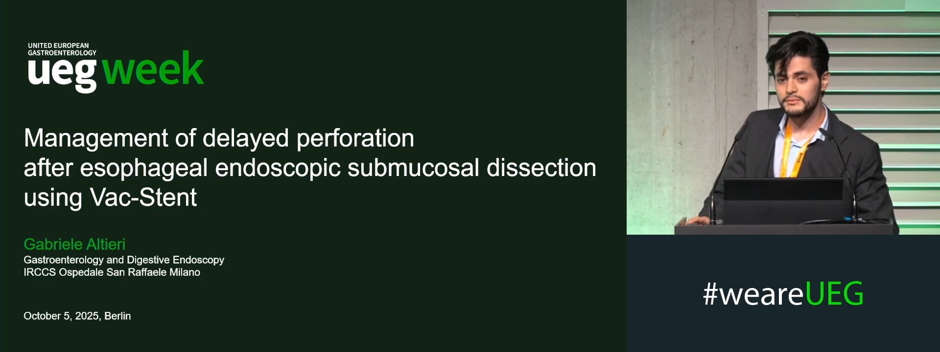 MANAGEMENT OF DELAYED PERFORATION AFTER ESOPHAGEAL ENDOSCOPIC SUBMUCOSAL DISSECTION USING VAC-STENT