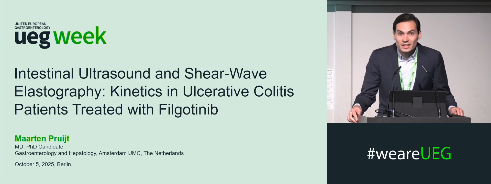 INTESTINAL ULTRASOUND AND SHEAR-WAVE ELASTOGRAPHY: KINETICS IN ULCERATIVE COLITIS PATIENTS TREATED WITH FILGOTINIB