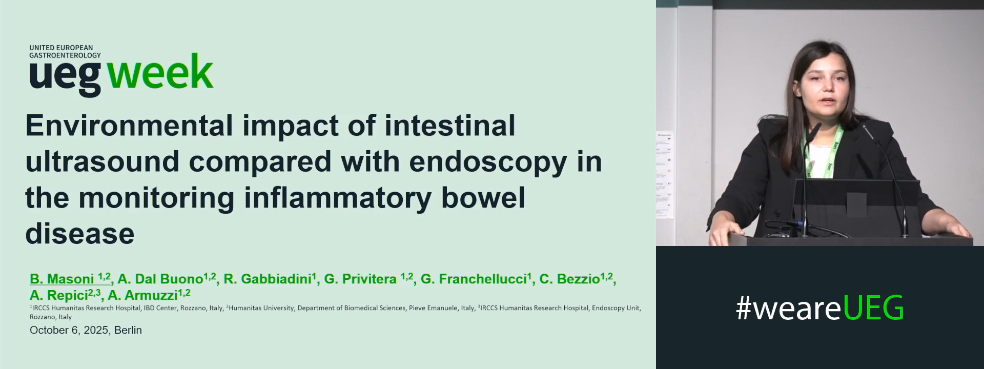 ENVIRONMENTAL IMPACT OF INTESTINAL ULTRASOUND COMPARED WITH ENDOSCOPY IN THE MONITORING OF INFLAMMATORY BOWEL DISEASE