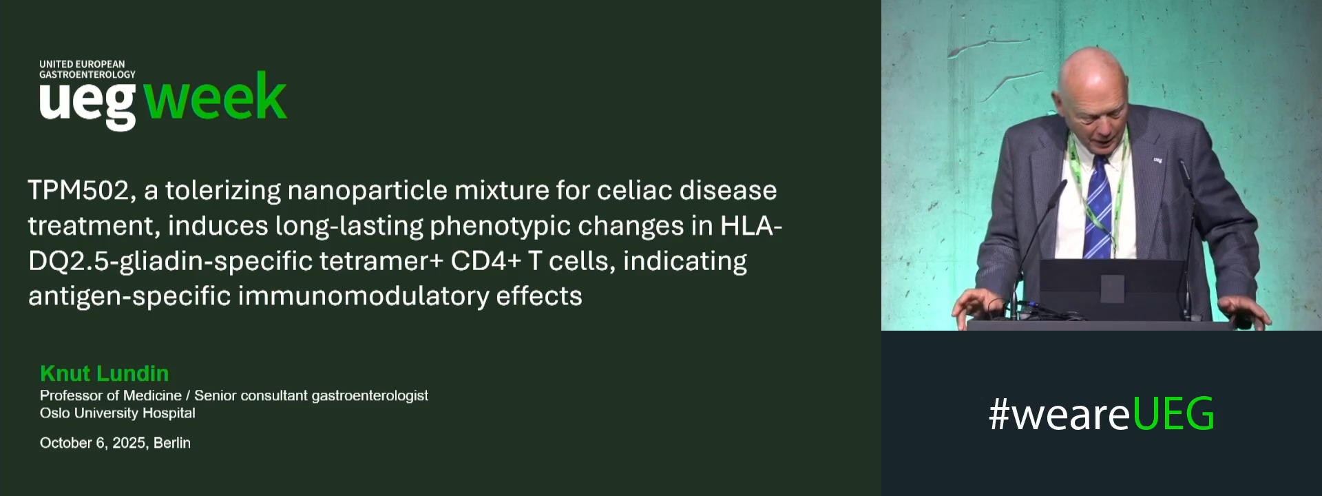 TPM502, A TOLERIZING NANOPARTICLE MIXTURE FOR CELIAC DISEASE TREATMENT, INDUCES LONG-LASTING PHENOTYPIC CHANGES IN HLA-DQ2.5-GLIADIN-SPECIFIC TETRAMER+ CD4+ T CELLS, INDICATING ANTIGEN-SPECIFIC IMMUNOMODULATORY EFFECTS