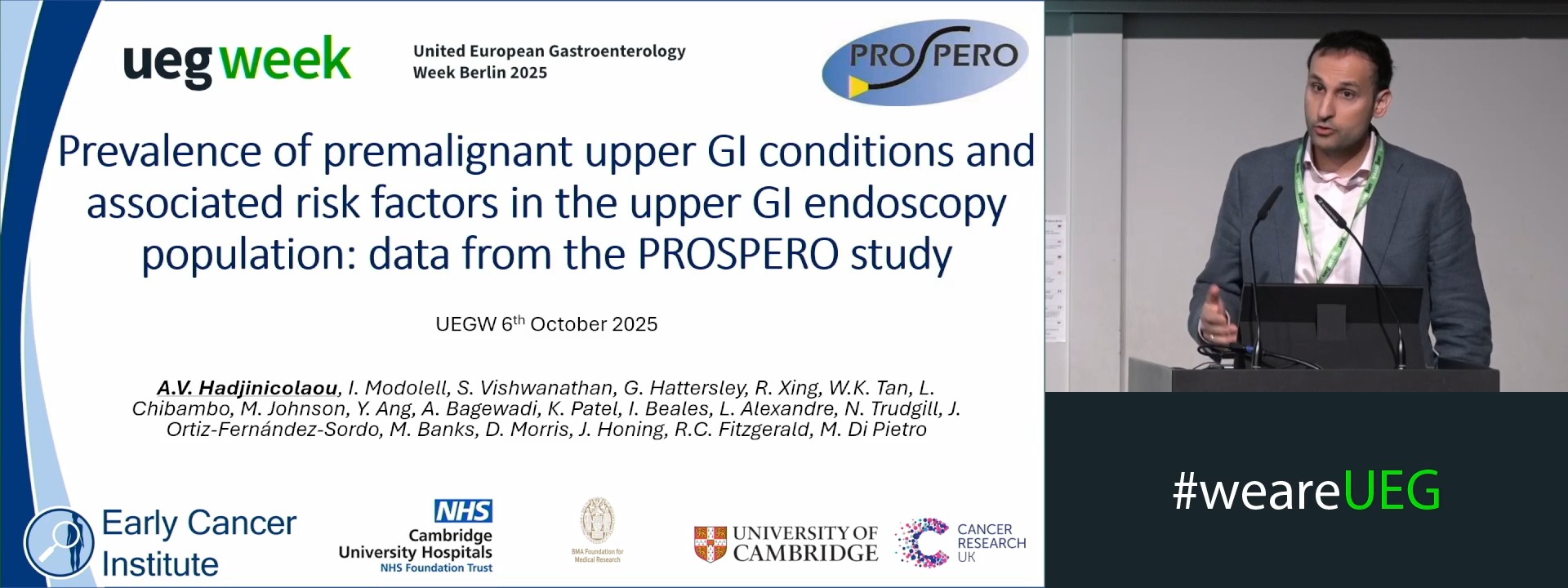 PREVALENCE OF PREMALIGNANT UPPER GI CONDITIONS AND ASSOCIATED RISK FACTORS IN THE UPPER GI ENDOSCOPY POPULATION: DATA FROM THE PROSPERO STUDY