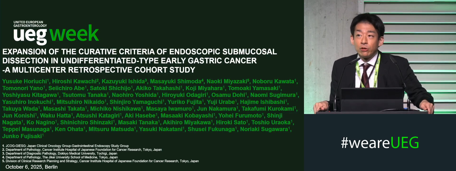 FURTHER EXPANSION OF THE CURATIVE CRITERIA OF ENDOSCOPIC SUBMUCOSAL DISSECTION IN UNDIFFERENTIATED-TYPE EARLY GASTRIC CANCER-A MULTICENTER RETROSPECTIVE COHORT STUDY