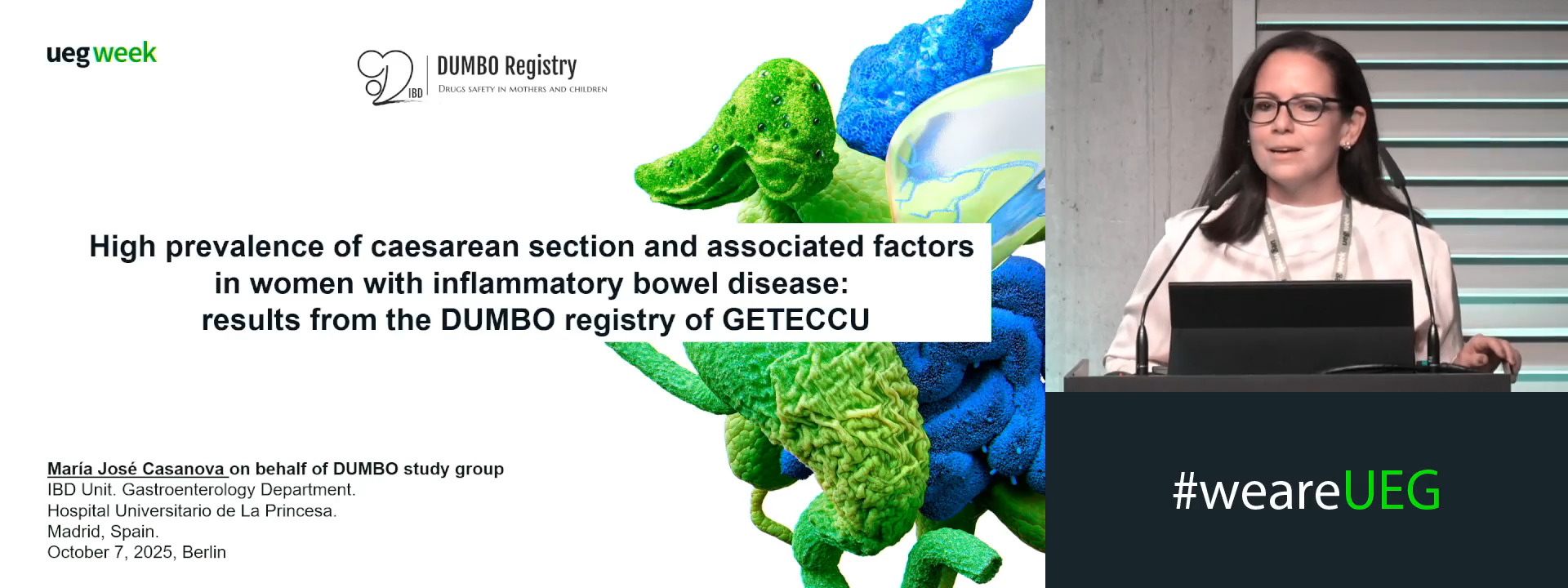 HIGH PREVALENCE OF CAESAREAN SECTION AND ASSOCIATED FACTORS IN WOMEN WITH INFLAMMATORY BOWEL DISEASE: RESULTS FROM THE DUMBO REGISTRY OF GETECCU