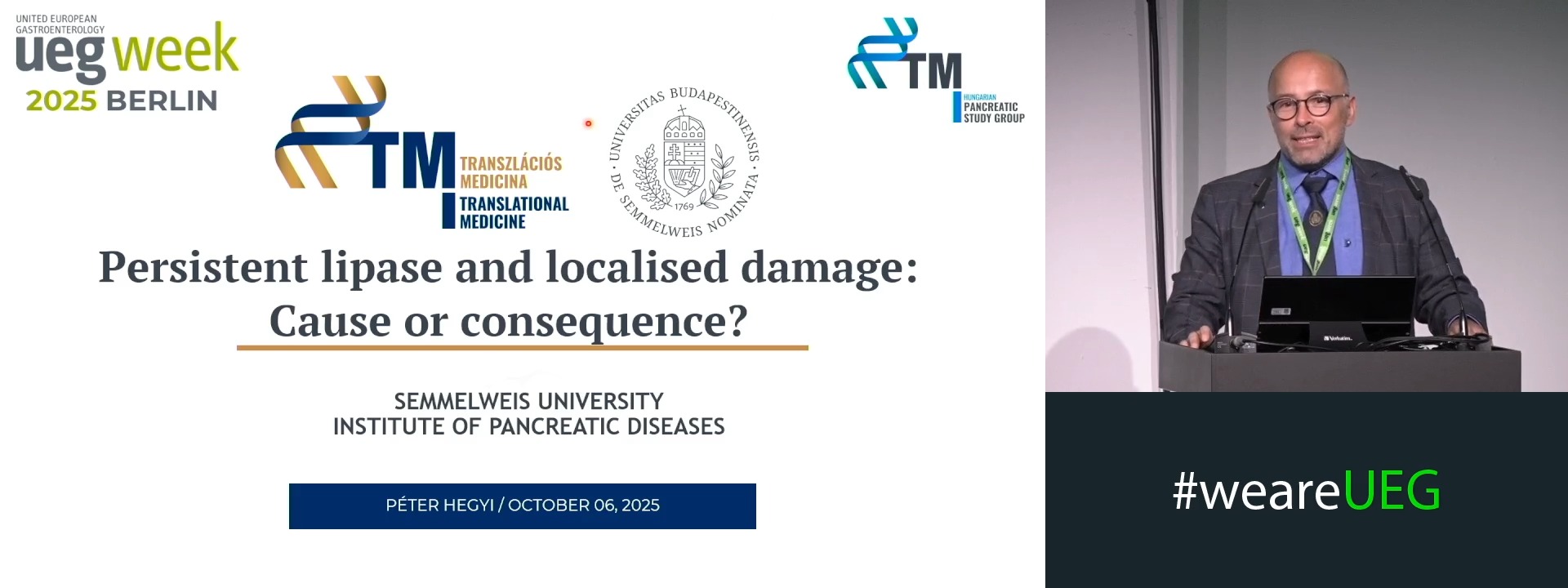 Persistent lipase and localised damage: Cause or consequence?