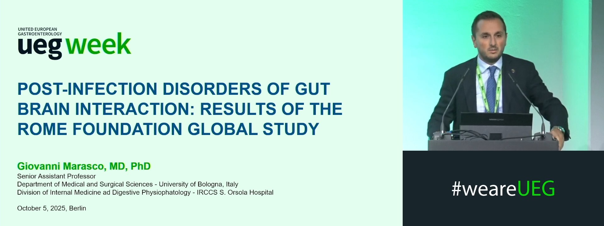 POST-INFECTION DISORDERS OF GUT BRAIN INTERACTION: RESULTS OF THE ROME FOUNDATION GLOBAL STUDY