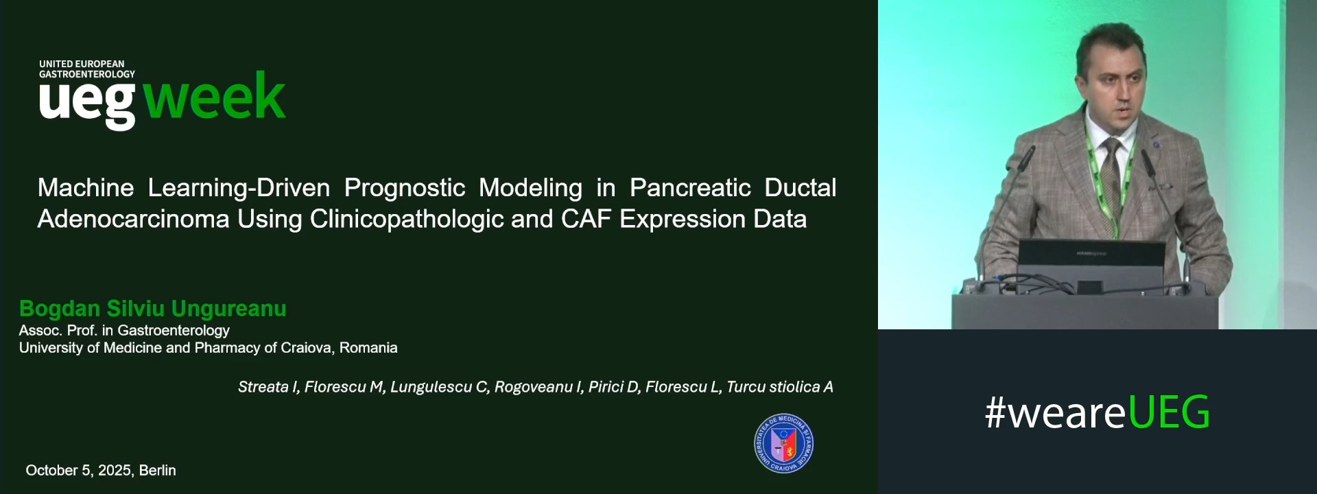 MACHINE LEARNING-DRIVEN PROGNOSTIC MODELING IN PANCREATIC DUCTAL ADENOCARCINOMA USING CLINICOPATHOLOGIC AND CAF EXPRESSION DATA