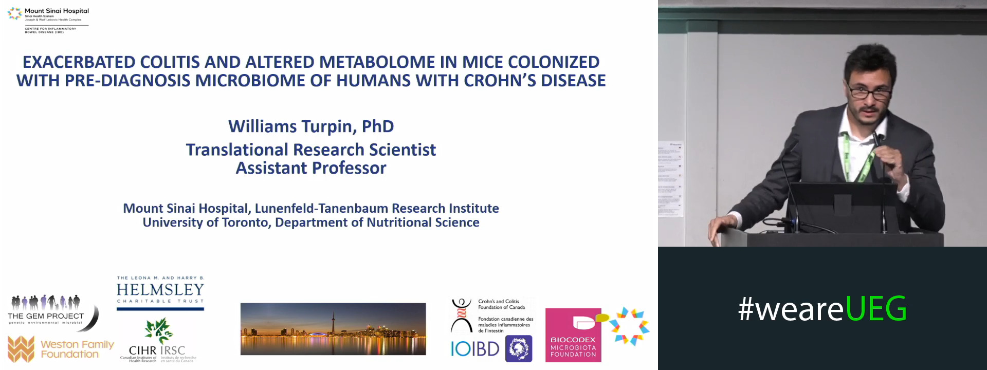EXACERBATED COLITIS AND ALTERED METABOLOME IN MICE COLONIZED WITH PRE-DIAGNOSIS MICROBIOME OF HUMANS WITH CROHN’S DISEASE