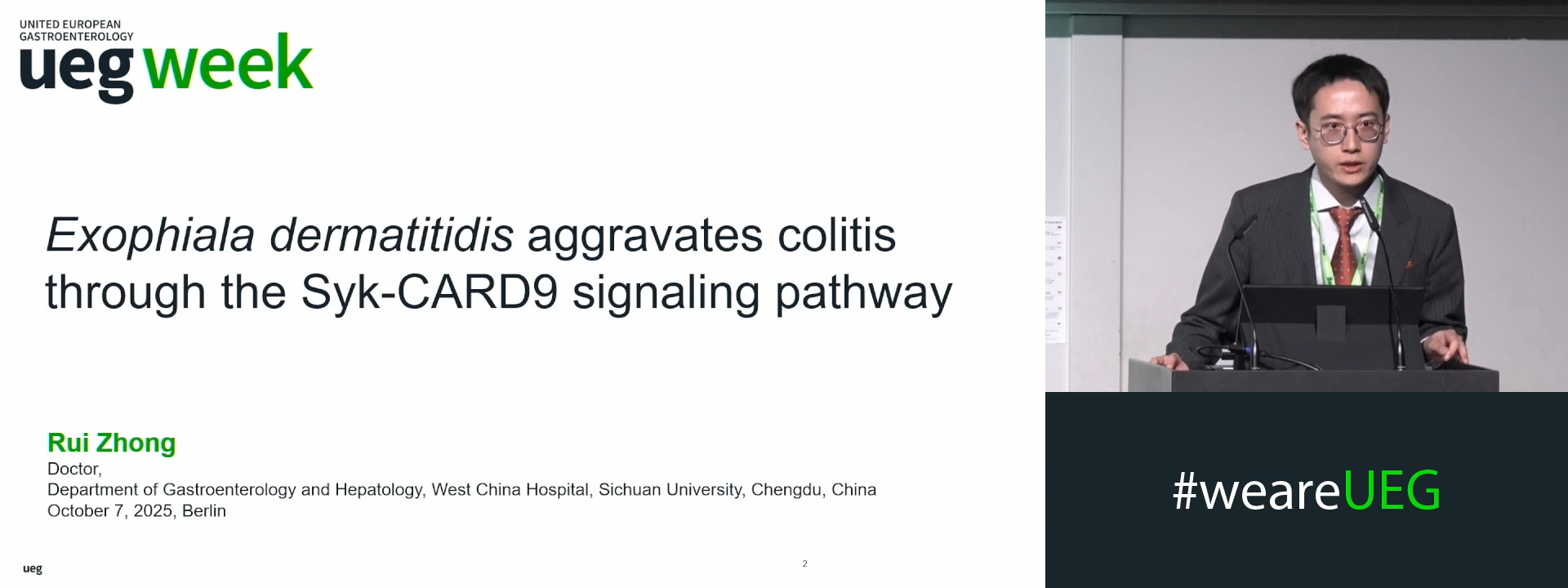 EXOPHIALA DERMATITIDIS EXACERBATES COLITIS THROUGH THE SYK-CARD9 SIGNALING PATHWAY