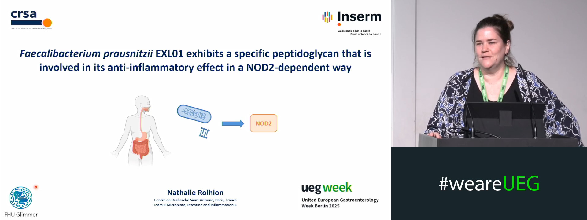 FAECALIBACTERIUM PRAUSNITZII EXL01 EXHIBITS A SPECIFIC PEPTIDOGLYCAN THAT IS INVOLVED IN ITS ANTI-INFLAMMATORY EFFECT IN A NOD2-DEPENDENT WAY