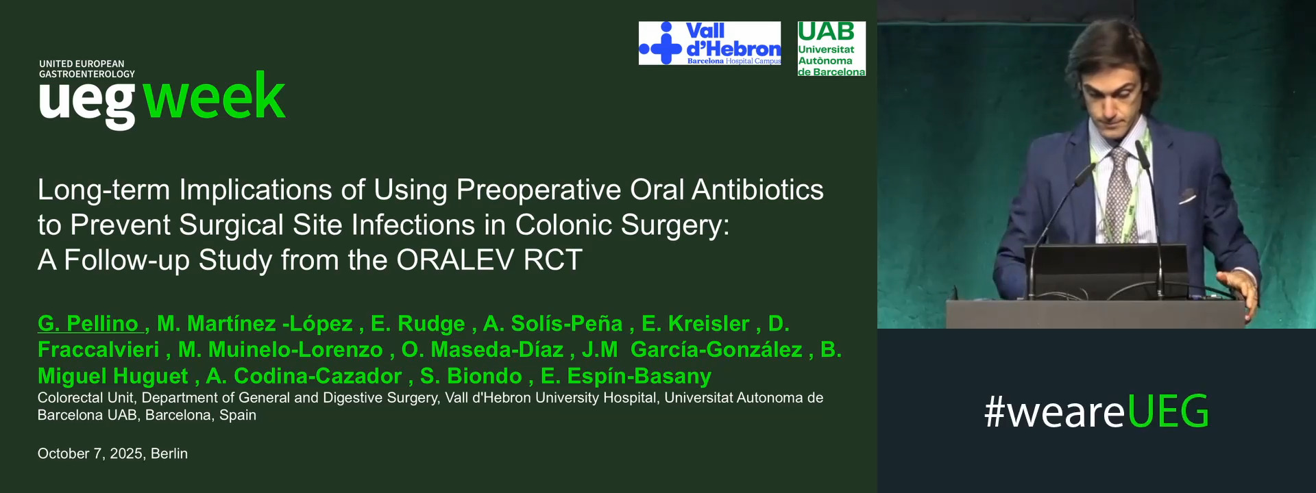 LONG-TERM IMPLICATIONS OF USING PREOPERATIVE ORAL ANTIBIOTICS TO PREVENT SURGICAL SITE INFECTIONS IN COLON SURGERY: A FOLLOW-UP STUDY FROM ORALEV