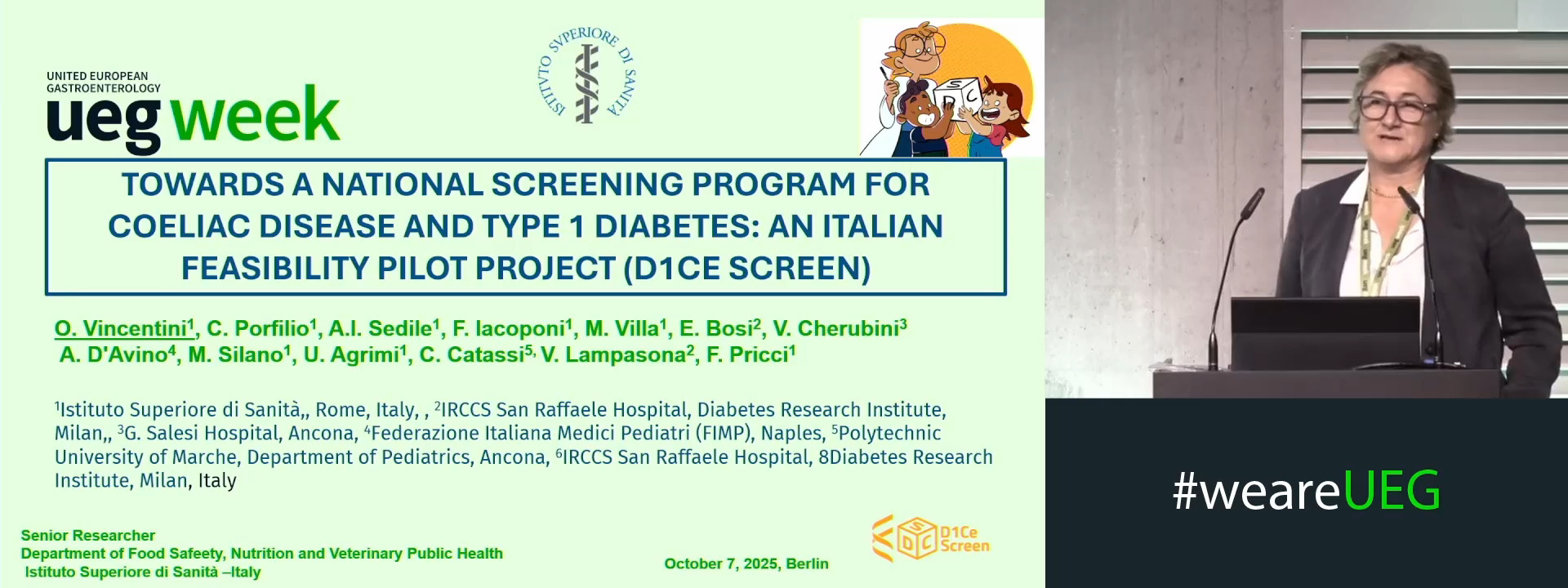 TOWARDS A NATIONAL SCREENING PROGRAM FOR COELIAC DISEASE AND TYPE 1 DIABETES: AN ITALIAN FEASIBILITY PILOT PROJECT (D1CE SCREEN)